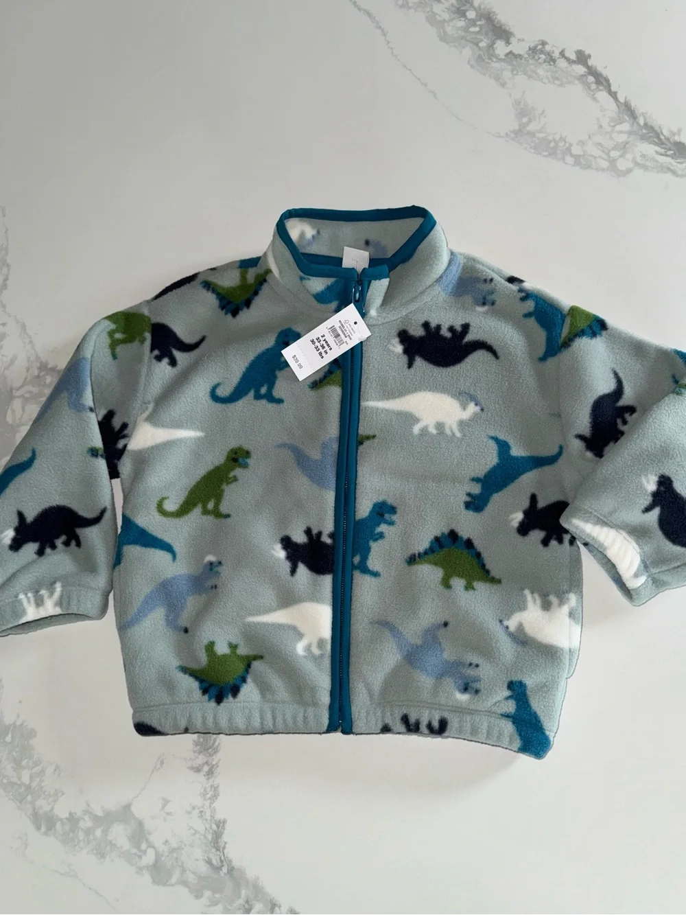 GAP Toddler Dinosaur Fleece Zip Sweatshirt Jacket Boys 2T